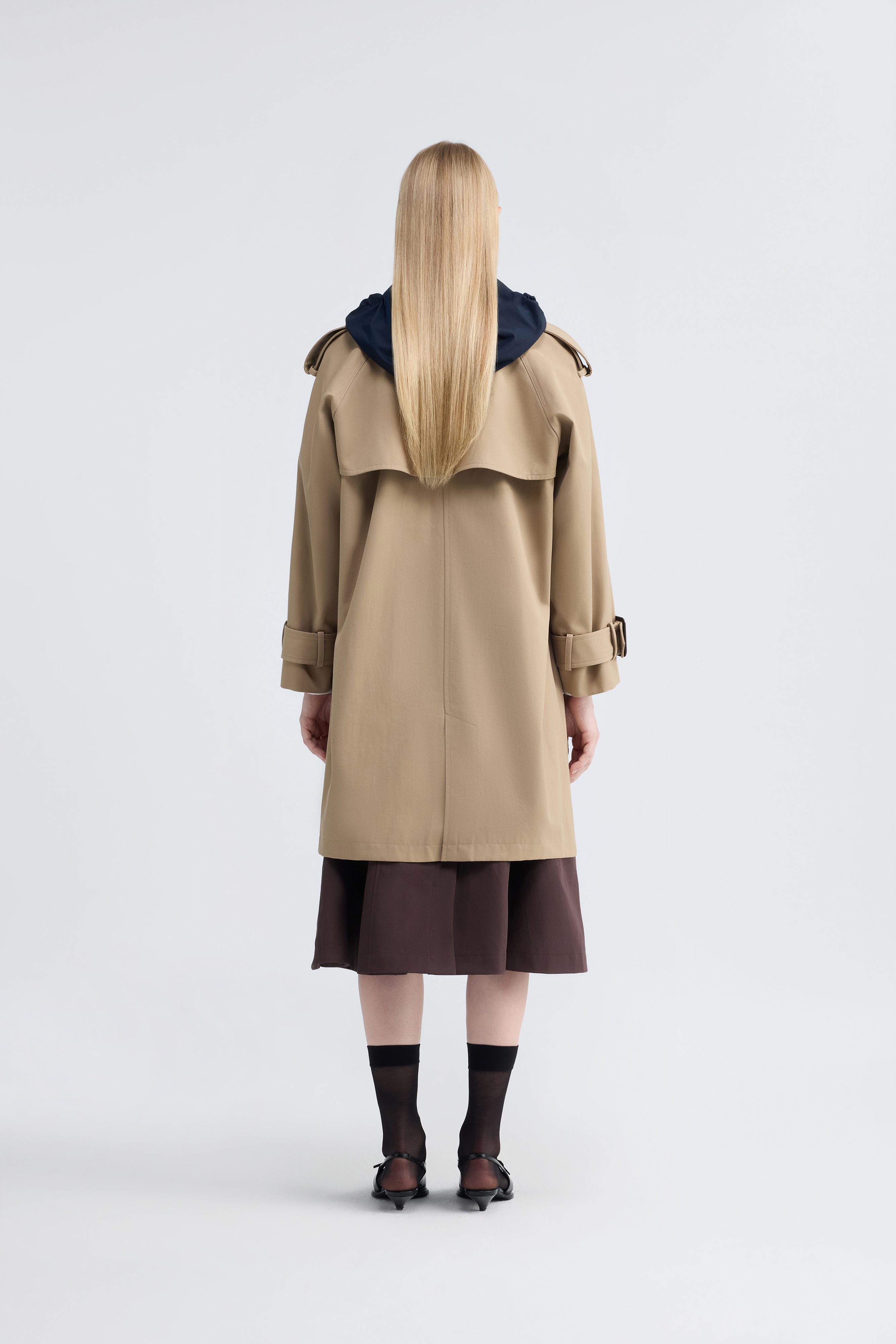 KENT AND CURWEN トレンチコート Beige Hooded Trench Coat - KENT&CURWEN