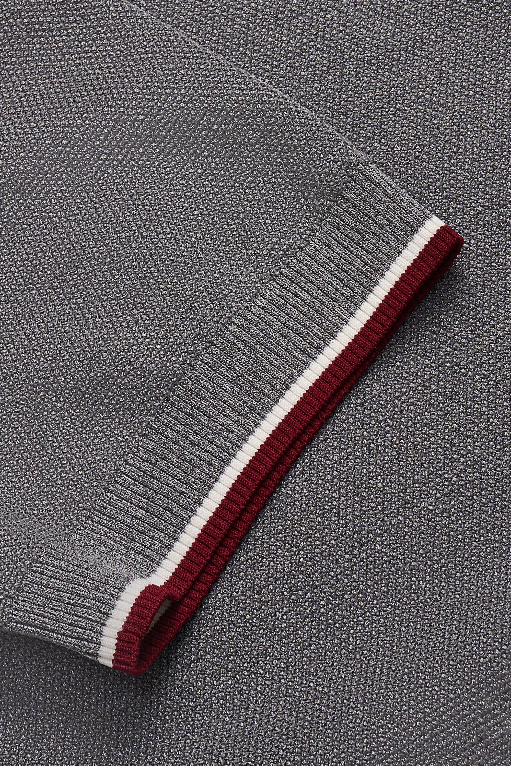 Rose Embroidered Tipped Knit Polo Shirt | KENT&CURWEN