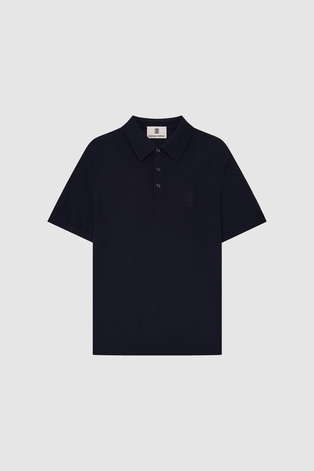 Three Lions Wool-Cashmere Knit Polo Shirt