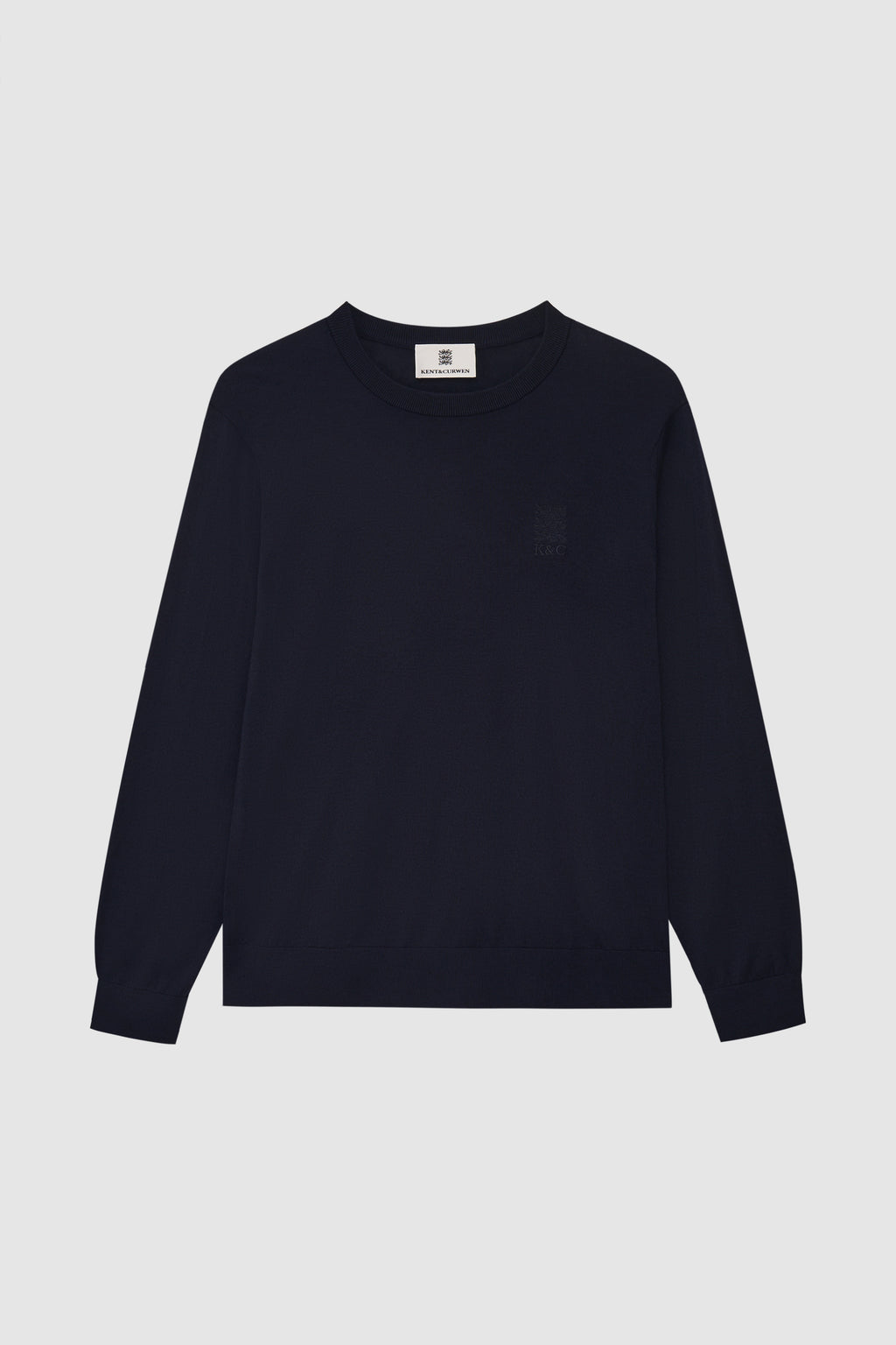 Three Lions Wool-Cashmere Crew Neck Sweater