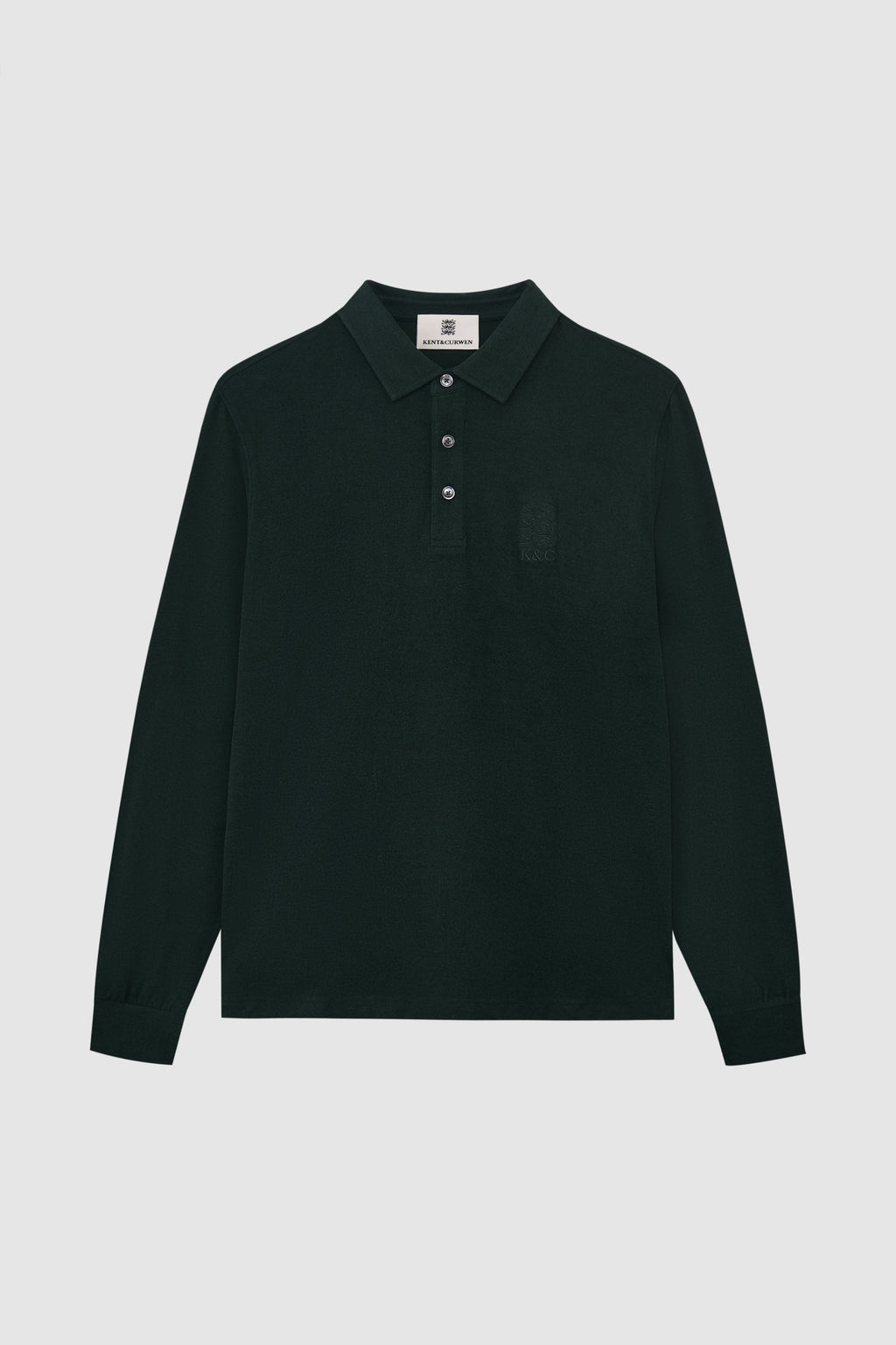 Three Lions Long-Sleeve Polo Shirt