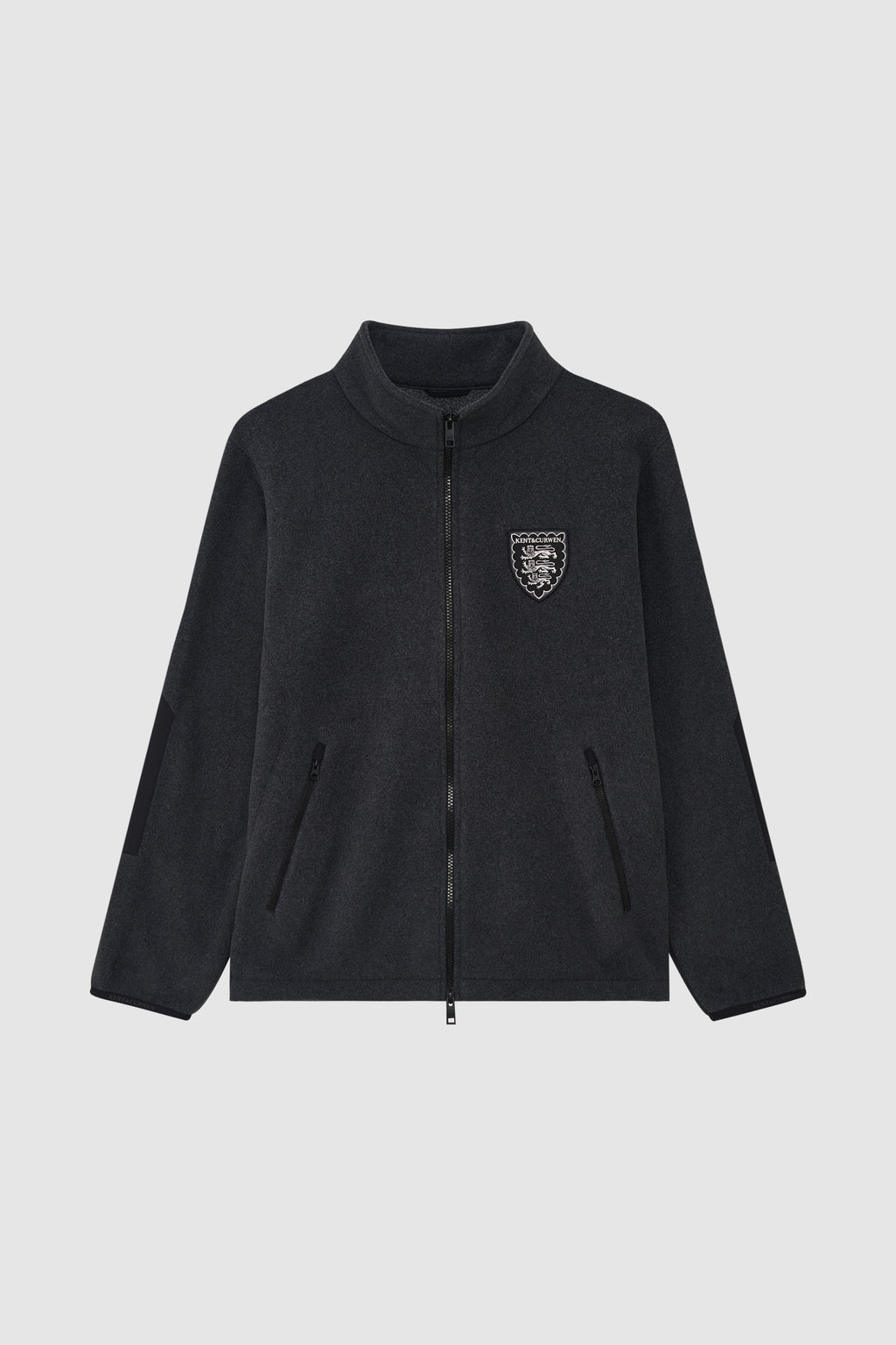 Three Lions Crest Zip-Up Fleece Jacket