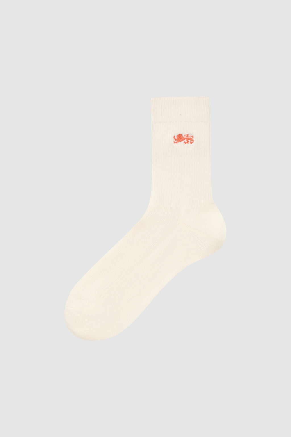 Ribbed Lion Logo Crew Socks