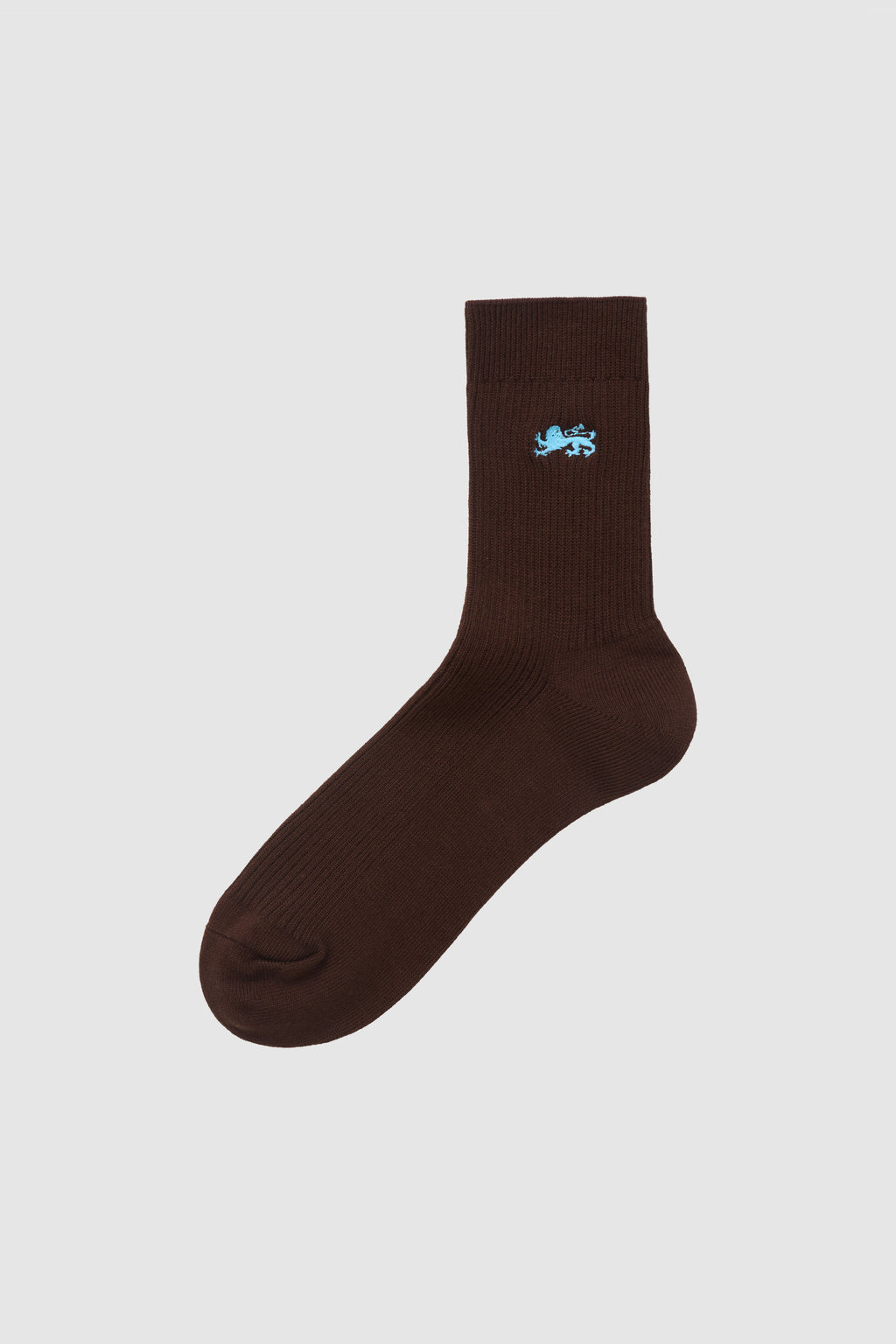 Ribbed Lion Logo Crew Socks