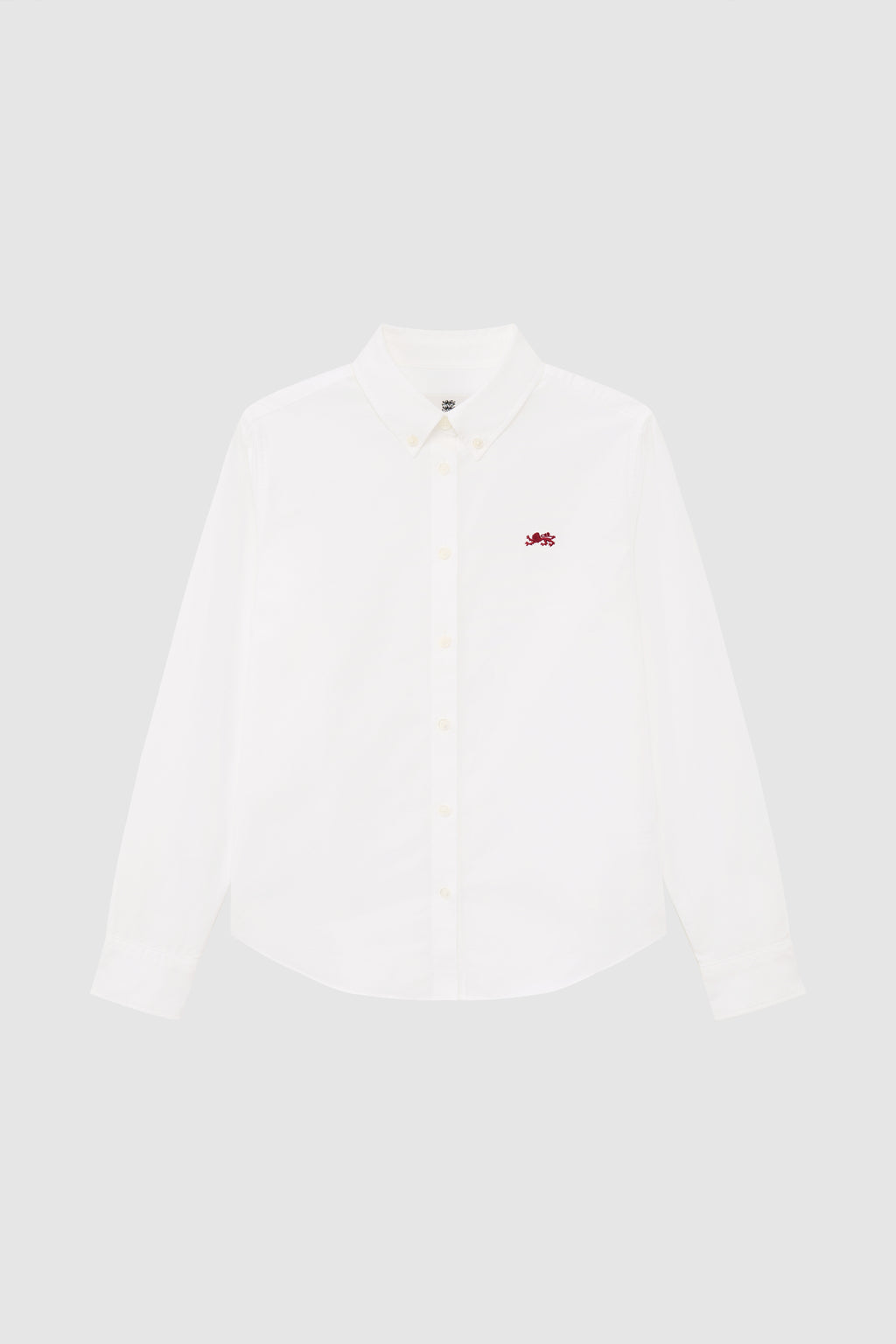 Women’s Lion Embroidery Cotton Oxford Shirt