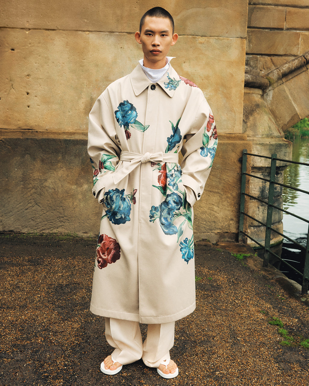 Various persons wearing or Kent and Curwen looks, to illustrate the brand.